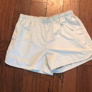 Ice blue Nike athletic shorts